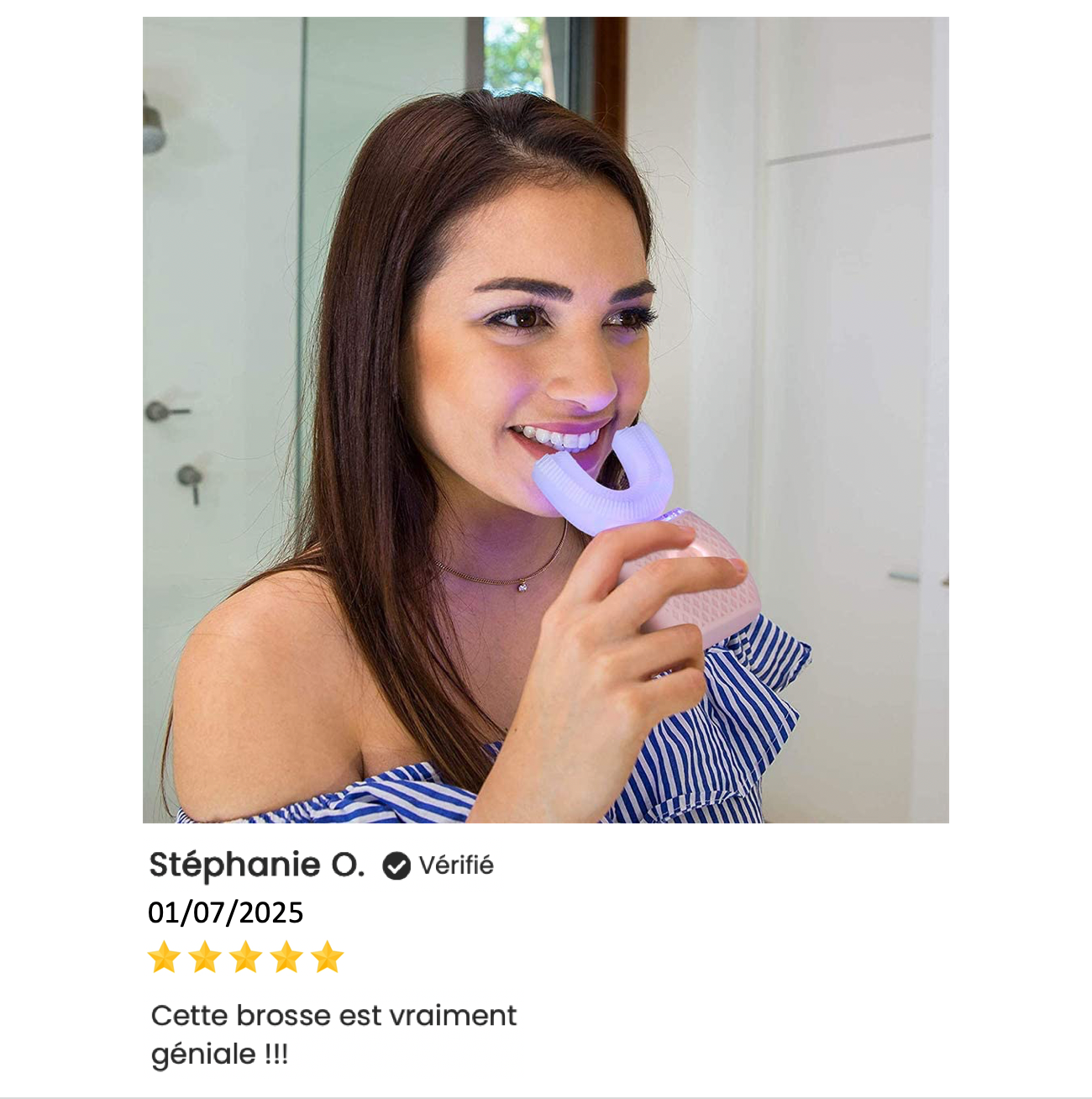 Brosse à Dents Automatique 360° Ultrasonique